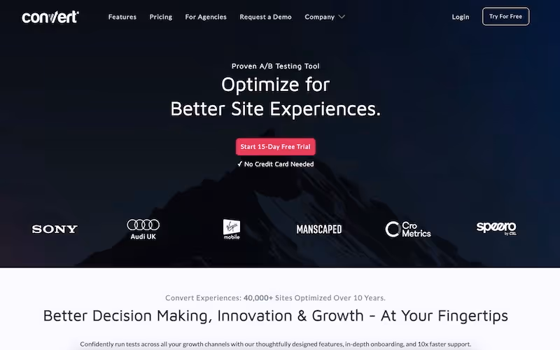 conver home page